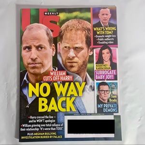 US Weekly Magazine July 4 2022 William Cuts Off Harry No Way Back Tom Brady